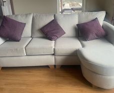 3 seater L- shaped couch and 2 seater matching couch