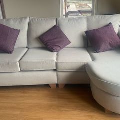3 seater L- shaped couch and 2 seater matching couch