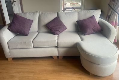 3 seater L- shaped couch and 2 seater matching couch