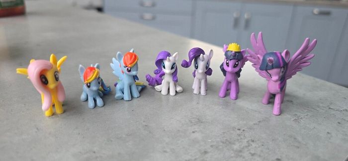 7 x HTF Tiny Mini Figures 1.5inch MLP G4 My Little Pony