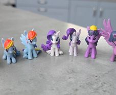 7 x HTF Tiny Mini Figures 1.5inch MLP G4 My Little Pony