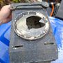 Large Old Railway Signal Lamp with Internal Oil Burner, Postage or Collection is always welcome Image 4