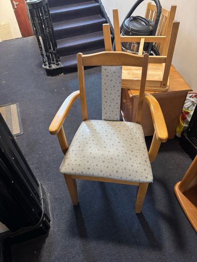Desk and a chair