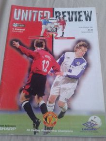 Utd v Liverpool 1998 match programme