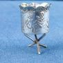 Miniature 19th century 800 silver chalice Image 2