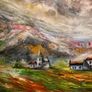 Acrylic Landscape about Louisburgh Carrownisky Image 6