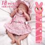 Lifelike Reborn Baby Dolls - 20-Inch Sweet Smile Realistic-Newborn Baby Dolls Sleeping Baby Girl Real Life Baby Dolls with Toy Accessories Gift Set (FREE POSTAGE) Image 3