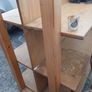 Double Sided Bookcase, six deep shelves, solid wood Image 3
