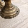 a lovely pair of old brass lamps Image 3