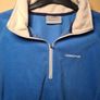 womens CRAGHOPPERS fleece Quarter zip top sweater jumper Size UK 14 EU 40 light blue white Image 4