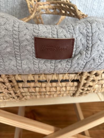 Little green sheep Moses basket