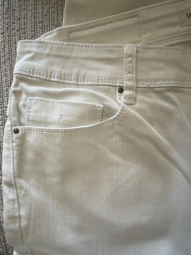 Monoprix    White Denim Jeans     Size 44      UK 16