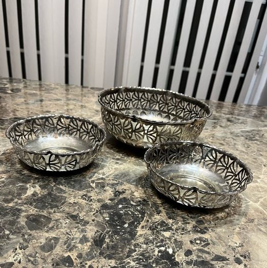 silver plated bowls
