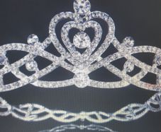 Bride's Designer Crystal Head Piece Vintage