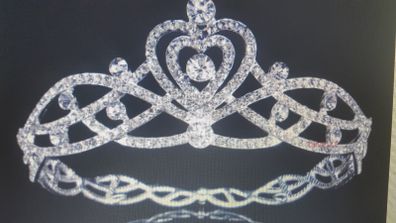 Bride's Designer Crystal Head Piece Vintage