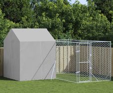Outdoor Dog Kennel with Roof