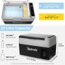 Car Refrigerator 22 Litre, Portable Car Fridge Freezer for Truck, RV, Boat, Camping and Travel, 12/24V DC and 230 AC Image 2