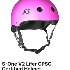 S1 pink helmet