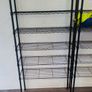 5 Black Steel Shelving Units Adjustable - Sold As One Lot Image 4