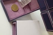 Fine Jewellery Boxes coins ,medals fit 2oz coin- padded  Purple | Luxury Velvet Jewellery Packaging Set | Ring, Double-Ring, Earrings, Necklace