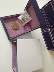 Fine Jewellery Boxes coins ,medals fit 2oz coin- padded  Purple | Luxury Velvet Jewellery Packaging Set | Ring, Double-Ring, Earrings, Necklace