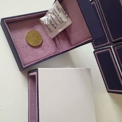 Fine Jewellery Boxes coins ,medals fit 2oz coin- padded  Purple | Luxury Velvet Jewellery Packaging Set | Ring, Double-Ring, Earrings, Necklace