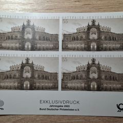 Germany 2003 Association of German Philatelists Annual Presentation "Semperoper" - free standard postage