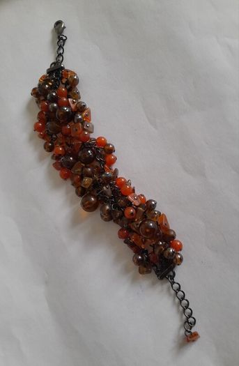 Beaded Bracelet - Amber Colours