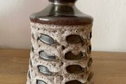 Mid century Strehla Keramik fat lava vase