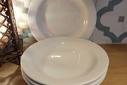Bone China Royal Porcelain Kingdom of Thailand Semi-Deep Plate / Pasta Bowl Set of 4 (28cm wide, 3.9cm high, 21.5cm inner well)