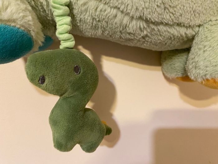 Green dinosaur soft toy teddy