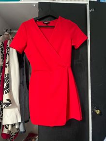 Red Mini Skort Dress