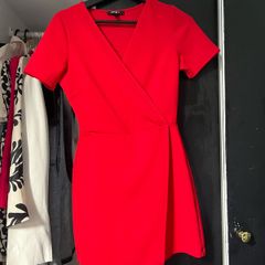 Red Mini Skort Dress