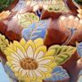 52cms Vintage Lotus Flower floor vase Image 10