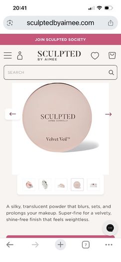 Sculpted by Aimee Velvet Veil Invisible Loose Setting Powder.