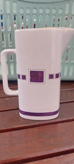 Silk Cut Purple advertising, water jug ,collectors item,,little chip on rim overall good,see pictures for condition, collectors item,,sold as seen