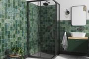 BESCO Shower Enclosure Square Black 90x90x190cm