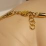 18kt Vermeil Sterling Hard Gold Plated Silver Byzantine Link Bracelet Image 8