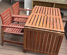 Free outdoor table and chairs from IKEA