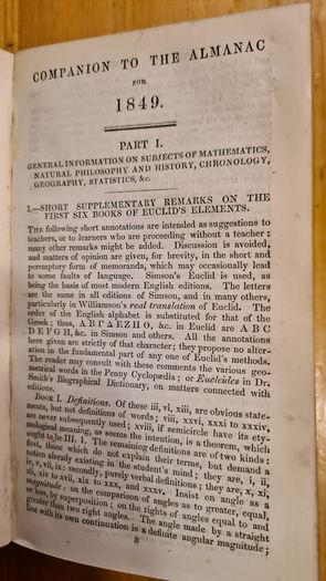 British Almanac And Companion 1849.. Hardback In Good Condition.