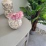 Brand new dusky pink floral crown headpiece fascinator headband crown Image 5