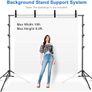 Photography Backdrop Stand Adjustable Background Support System Kit Backdrop Frame with Carry Bag for Photo Studio Video Birthday Wedding Party (2.8x3m/9.2x10ft+Clamps) Image 4