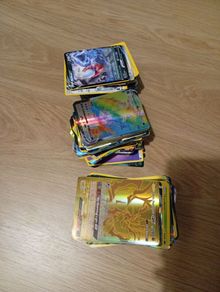 Massive bulk of fake pokemon cards
