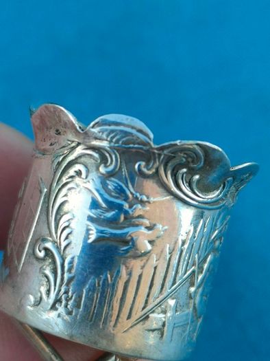 Miniature 19th century 800 silver chalice