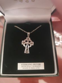 Sterling silver Irish necklace and pendant