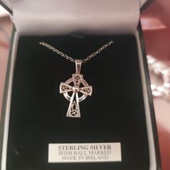 Sterling silver Irish necklace and pendant