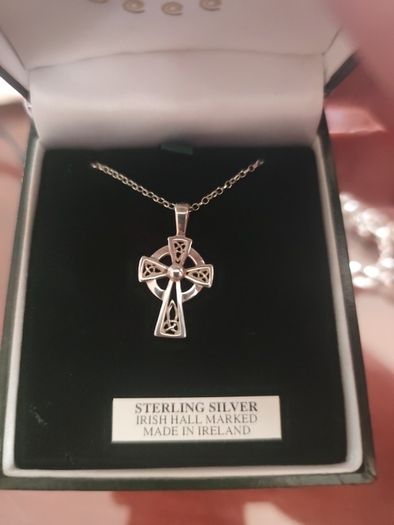Sterling silver Irish necklace and pendant
