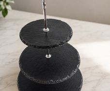 New 3-tier slate cake stand
