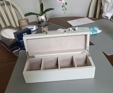 wooden box 4 compartments
