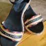 Solid Wedge Sandals Image 3